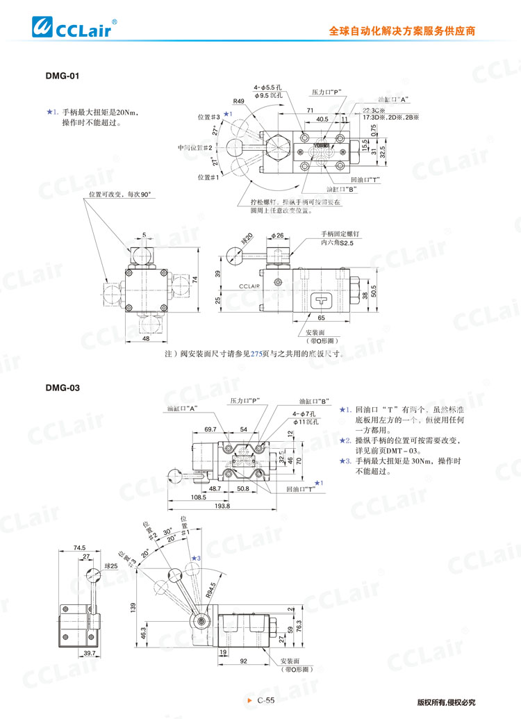 DMT、DMG系列手動換向閥-5