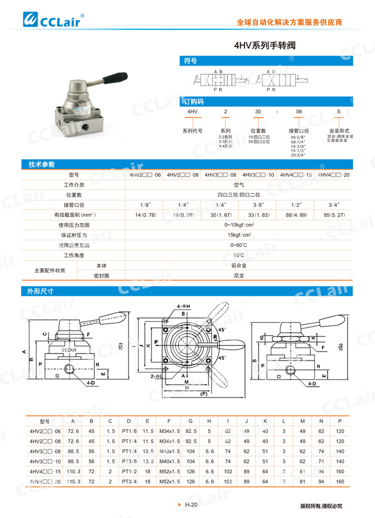 4HV系列手轉閥