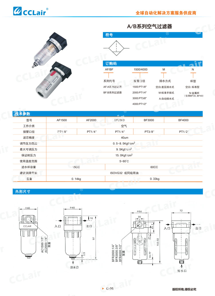 A、B系列空氣過濾器